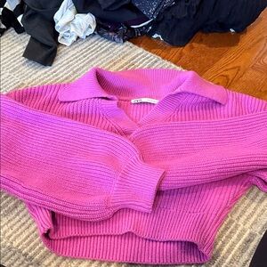 Zara cropped sweater size L